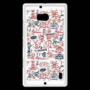 Coque Nokia Lumia 930 Adishatz All Over Rugby YM