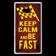 Coque Nokia Lumia 930 Keep Calm and Be Fast Rouge