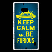 Coque Nokia Lumia 930 Keep Calm and Be Furious Bleu