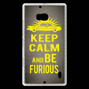 Coque Nokia Lumia 930 Keep Calm and Be Furious Gris