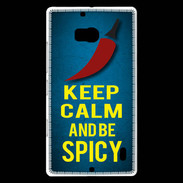 Coque Nokia Lumia 930 Keep Calm and Be Spicy Bleu