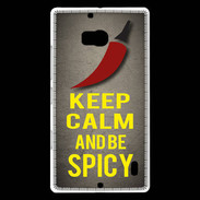Coque Nokia Lumia 930 Keep Calm and Be Spicy Gris