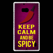 Coque Nokia Lumia 930 Keep Calm and Be Spicy Rose