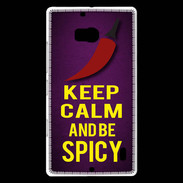 Coque Nokia Lumia 930 Keep Calm and Be Spicy Violet