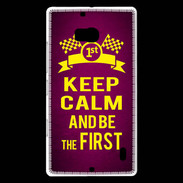 Coque Nokia Lumia 930 Keep Calm and Be the First Rose