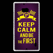 Coque Nokia Lumia 930 Keep Calm and Be the First Violet