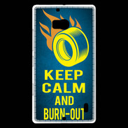 Coque Nokia Lumia 930 Keep Calm and Burn Out Bleu