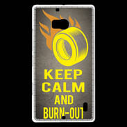 Coque Nokia Lumia 930 Keep Calm and Burn Out Gris