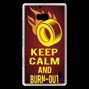 Coque Nokia Lumia 930 Keep Calm and Burn Out Rouge
