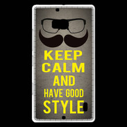 Coque Nokia Lumia 930 Keep Calm and Have a good Style Gris