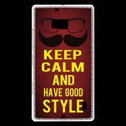 Coque Nokia Lumia 930 Keep Calm and Have a good Style Rouge