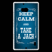 Coque Nokia Lumia 930 Keep Calm and Take Jack Bleu