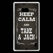 Coque Nokia Lumia 930 Keep Calm and Take Jack Gris