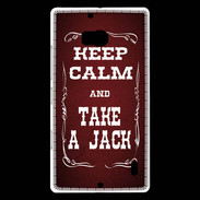 Coque Nokia Lumia 930 Keep Calm and Take Jack Rouge