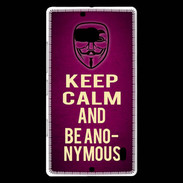 Coque Nokia Lumia 930 Keep Calm and Be Anonymous Rose