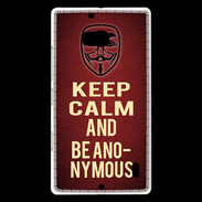 Coque Nokia Lumia 930 Keep Calm and Be Anonymous Rouge