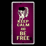 Coque Nokia Lumia 930 Keep Calm and Be Free Rose