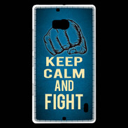 Coque Nokia Lumia 930 Keep Calm and Fight Bleu