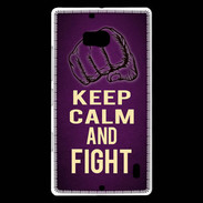 Coque Nokia Lumia 930 Keep Calm and Fight Violet