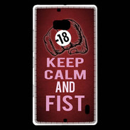 Coque Nokia Lumia 930 Keep Calm and Fist Rouge