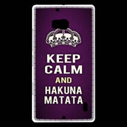 Coque Nokia Lumia 930 Keep Calm and Hakuna Matata Violet