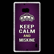 Coque Nokia Lumia 930 Keep Calm and Miskine Violet