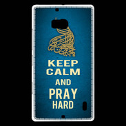 Coque Nokia Lumia 930 Keep Calm and Pray Muslim Bleu