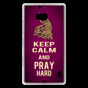 Coque Nokia Lumia 930 Keep Calm and Pray Muslim Rose