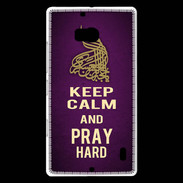 Coque Nokia Lumia 930 Keep Calm and Pray Muslim Violet