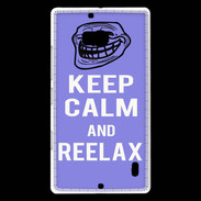 Coque Nokia Lumia 930 Keep Calm and Be Reelax Bleu