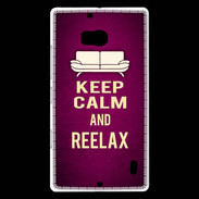 Coque Nokia Lumia 930 Keep Calm and Reelax Rose