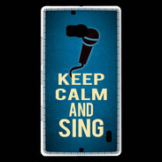 Coque Nokia Lumia 930 Keep Calm and Sing Bleu
