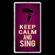 Coque Nokia Lumia 930 Keep Calm and Sing Rose