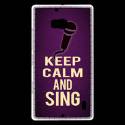 Coque Nokia Lumia 930 Keep Calm and Sing Violet