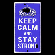 Coque Nokia Lumia 930 Keep Calm and Stay strong Bleu
