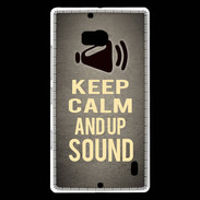 Coque Nokia Lumia 930 Keep Calm and Up Sound Gris