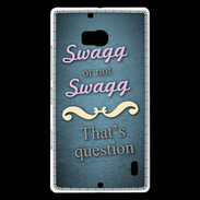 Coque Nokia Lumia 930 Swag or Not bleu ZG