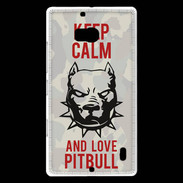 Coque Nokia Lumia 930 Keep calm pitbull 1 ZG