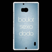 Coque Nokia Lumia 930 Boulot Sexo Dodo Bleu ZG