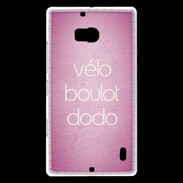 Coque Nokia Lumia 930 Vélo Boulot Dodo Rose ZG