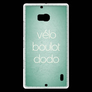 Coque Nokia Lumia 930 Vélo Boulot Dodo Vert ZG