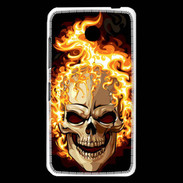 Coque Nokia Lumia 630 Tête de mort en flamme 5