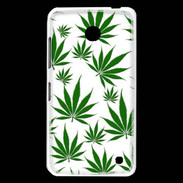 Coque Nokia Lumia 630 Feuille de cannabis sur fond blanc