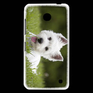 Coque Nokia Lumia 630 Chiot terrier blanc 2