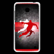 Coque Nokia Lumia 630 Illustration Handball en noir et rouge