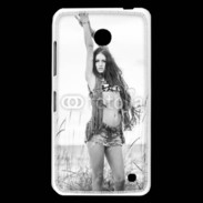 Coque Nokia Lumia 630 Hippie noir et blanc