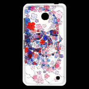 Coque Nokia Lumia 630 Skull en fleurs