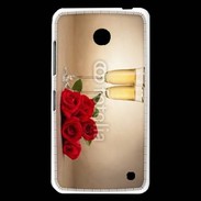 Coque Nokia Lumia 630 Coupe de champagne, roses rouges