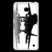 Coque Nokia Lumia 630 Silhouette avion de chasse
