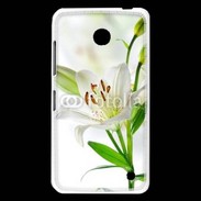 Coque Nokia Lumia 630 Fleurs de Lys blanc